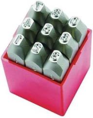 Number Set, 1/4 In. H, Steel