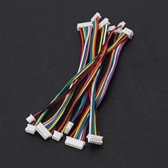 Davitu Electrical Equipments Supplies - 10Pcs Cable Connector XH 1.25mm Double Electronic 2/3/4/5/6/7/8 Wire Connectors #Sep.07 - (Pins: 6P)