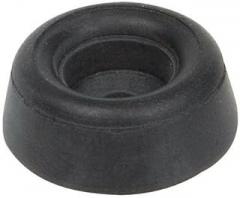 Bumper, 3/4 In., Black, Rubber, PK25