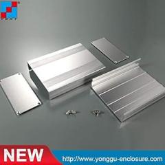 Davitu 145x68x200mm Extruded Aluminum Enclosure Case/Electronic Projects Box DIY for Instrument PCB/custom aluminum enclosure - (Color: brush silver)