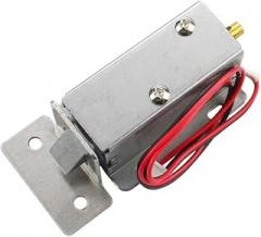 DC12V small electronic lock DC 24v solenoid control lock can manually unlock the drawer cabinet door lock(12v Lock ande Buckle)