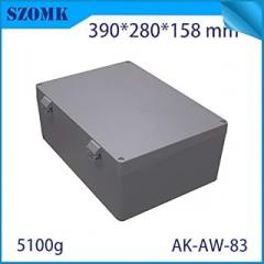Davitu Aluminum Waterproof Connectors Distribution Box for Electronics Diy Design Weatherproof Project Case 390x280x158mm Outdoor Use
