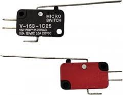 20Pcs V-153-1C25 Micro Limit Switch Momentary SPDT Snap Action 3 Pin Long Hinge Lever Type Arm for Appliance and Electronic Equipment