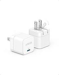 Anker USB C Charger with Foldable Plug, 20W USB C Charger Block for iPhone 17/16 /15 and More Series, Galaxy, Pixel, iPad (2, Pack Cable Not Included)
