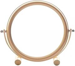 Mirrors 7 Inch Make-up Gold Simple Desktop Double-Sided Vanity 1X and 3X Magnifying Tabletop