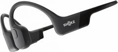SHOKZ OpenRun Bone Conduction Headphones,Open-Ear Bluetooth Wireless Sport Headphones for Running & Workout,Sweat Resistant, Long 8H Playtime,Mic,Hair Band-Standard-Black
