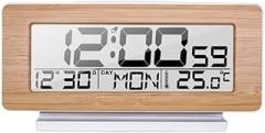Digital Alarm Clock LED Electronic 12H/24H and Snooze Function Thermometer Backlight Desktop Table Clocks