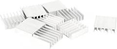 10PCS Aluminum Heat Sink 20x20x6mm Heatsink Cooling Radiator New 2025 for Arrival High Reliable Electronic Component, Precision, Stable Performance