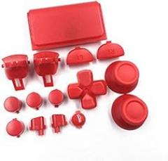 New Dpad L2 R2 L1 R1 Trigger Button Buttons Dpad Thumbsticks for PS4 Pro Slim JDM 040 JDS040 JDM 050 JDS050 4.0 5.0 Versions Controller - Red