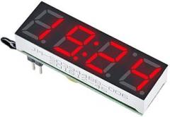 1pcs DIY Digital Clock Temperature Voltage Kit DS3231SN 5-30V DC DIY Electronic Clock Module,Red