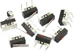 10PCS Micro Limit Switch 1A125V Small Key Mouse Roller Arc Lever Snap Action Push Switches New 2025 for Arrival High Reliable Electronic Component, Precision, Stable Performance