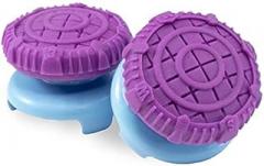 2Pcs Hand Grip Extenders Caps for PS4 Controller FPS Thumb Grips High-Rise Covers (Purple B)