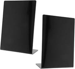 Hohopeti 2pcs Reusable Mini Chalkboard Signs Handwritten Menu Display for Restaurants Cafes Parties Portable Tabletop Decor Easy to Clean Drawing Board