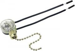 Ceiling Fan Pull Chain Switch Golden Zipper for Light Fixtures Replacement for Fan and Canopy Lighting Wire Design Easy Installation