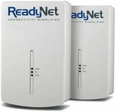 ReadyNet E200 E200K 200Mbps PLC Ethernet Over Power Plug & Play Network Adapter, Ideal for Smart TV and Gaming (2 Units)