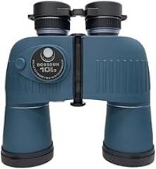 BOSS-DUN 10x50 Waterproof BAK4 Prism Binoculars with Electronic Distance Measurement – Floating, Fog Proof, and Night Viewing Capability – Ideal for Birdwatching, Hiking, and Outdoor Adventures(Blue)