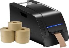 Automatic Water Activated Tape Dispenser Electronic Kraft Tape Dispenser for Gummed Tapes Up to 75cm Width, Electric Carton Packing Tape Dispensing Machine Tape Cutter