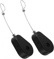 2Pcs Telescopic Theft Cable Cases Automatic Retractable Cables Box for Electronic Products Cable Tether Lock Small Enhanced Security