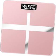 1pc USB Charging Electronic Body Weight Scale Accurate Digital Measurement for Home Use Toughened Design Rose Gold Black Screen