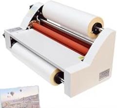 Hot and Cold Laminating Machine, Dual Sided Laminator with Electronic Temperature Control, Overheat Protection, Ideal for Documents, Photos, PVC, PET - V350