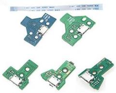 1Pcs Replacement Flex Ribbon Cable and USB Charging Port Socket Board for Sony PS4 Pro Slim Controller JDS-001 JDS-011 JDS-030 JDS-040 JDS-055 Version (JDS-001)