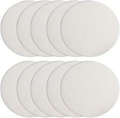 10 Pieces Alumina Ceramic Sheets Diameter 40-70Mm, 1Mm Thick Ceramic Circular Plate Suitable for Electronic and Industrial Use,70×1mm(51x1mm)