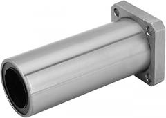 LMK40LUU Square Flange Linear Ball Bearings, Extra Long Bearing Steel Linear Motion Bearing with Rubber Seal, for Electronic Machinery High Accuracy Parts