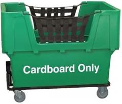 Matl Handling Cart, Cardboard Only, Green