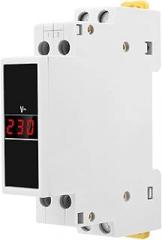 SDM011 AC80-500V Modular Rail Type AC Single-Phase Digital Display Voltmeter Electronic Electrical Instrument Voltage Meter