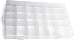 Yinpecly Component Storage Box - PP Electronic Component Containers Tool Boxes Clear White 345x215x40mm,1pcs