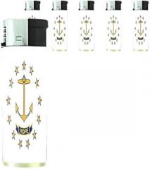 Rhode Island State Flag Lighters S1 Set of 5 Electronic Flame Cigarette Smoking