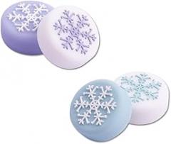 PERFECTSIGHT 4PCS Cute Thumb Grip Caps Compatible with Nintendo Switch/Switch OLED/Switch Lite Console, Soft Silicone Analog Stick Button Cover for Joycon Controller, Joystick Cover (Snow)