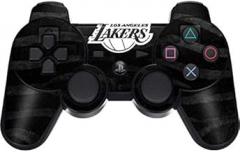 Skinit Decal Gaming Skin for PS3 Dual Shock Wireless Controller - Officially Licensed NBA Los Angeles Lakers Black Animal Print Design