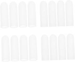 Silicone Finger Sleeve Protectors 8 Pairs Cut Resistant Finger Covers for Manicure Massage and Electronic Repair