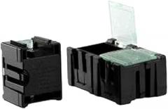 10 Pcs Component Box Electronic Parts Box Plastic Component Box Anti-Static Black 1# Bk 1# Bk