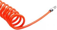 1 Pcs Spiral air Hose UCS Series Spiral air Hose (with Male-Female Connector) Outer Diameter 8mm Inner Diameter 5mm Length: 6M Orange UCS080050GE060MA2