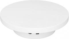 Acouto Rotating Display Stand 360 Degree Motorized Turntable for Jewelry, Electronics, Cakes, and More - Ports 3kg, 20cm/7.9in Diameter. (Diameter 20cm/7.9in)