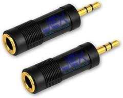 2pcs Headphone Size Adapter Converter Reducer Stereo Female 1/4