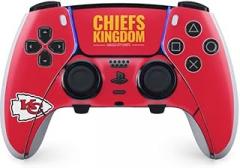 Skinit Decal Gaming Skin Compatible with PS5 DualSense Edge Pro Controller - Officially Licensed NFL Kansas City Chiefs Team Motto Design