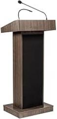Pemberly Row Contemporary 40W Wood Lecter in Ribbonwood Brown