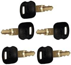 (5) Keys ForCaterpillar Excavator Dozer Roller Skid Steer Backhoe Fits