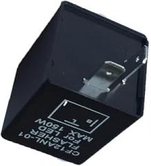 12v Led Pin Electronic Relay for Car Motorcycle Turn Signal Easy Installation Fixes Led Bulb Flashing Issues Black