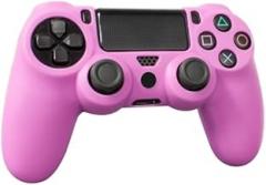 Assecure Pro Pink Soft Silicone Skin Grip Protective Cover for Sony PS4 contr.