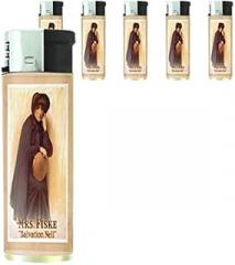 Refillable Electronic Lighter Set of 5 Pieces D-119 Mrs Fiske Salvation Nell