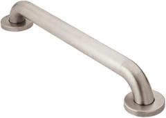 Moen LR8918P Bathroom Safety 18-Inch Stainless Steel Bathroom Grab Bar with Textured Grip, Peened