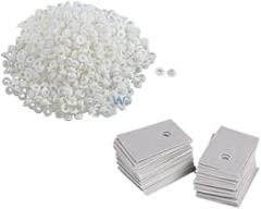 100PCS TO-220 White Transistor Plastic Washer Insulation + Pads Silicone for Packaging Triode New 2025 High Reliable Electronic Component, Precision, Stable Performance