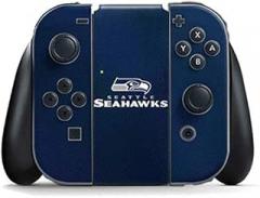Skinit Decal Gaming Skin Compatible with Nintendo Switch Joy Con Controller - Officially Licensed NFL Seattle Seahawks Team Jersey Design