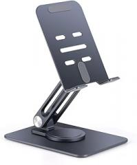 HBJWOV Desktop Aluminum Alloy Tablet Phone Folding and Rotating Bracket for Live Streaming Lazy Person Multifunctional(D)