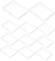 20Pcs Storage Containers with Hinged Lid Small Bead Organizer Cases for Jewelry Rings and Electronic Components Organizers and Storage