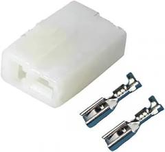 10-100 Sets 2Pin 2.8mm Male Female Auto Motorcycle Electronic Wiring Connector DJ7024-2.8-11/21 (Color : Female Set, Size : 10Sets)